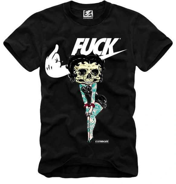 E1syndicate T Shirt Skull Pin Up T 3812 E1syndicate Japan Official 